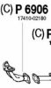 FENNO P6906 Exhaust Pipe